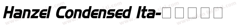 Hanzel Condensed Ita字体转换